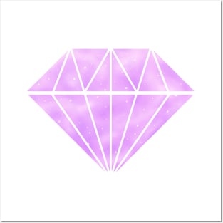 Pastel Purple Diamond Posters and Art